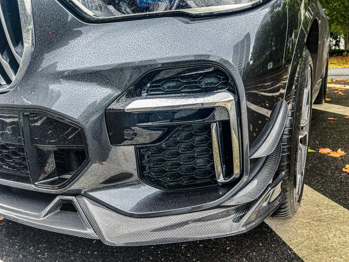 BMW X5 G05 M50i & X/S Drive 40i (With M-Package) Pre-LCI 2019 2020 2021 2022 with Aftermarket Parts - AE Style?Front Lip Carbon Fiber from?ArmorExtend
