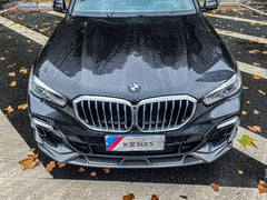 BMW X5 G05 M50i & X/S Drive 40i (With M-Package) Pre-LCI 2019 2020 2021 2022 with Aftermarket Parts - AE Style?Front Lip Carbon Fiber from?ArmorExtend