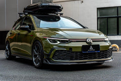 Volkswagen GTI & R-line MK8 2022 2023 2024 with Aftermarket Parts - AE Style Front Lip?Carbon Fiber?from ArmorExtend