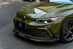 Volkswagen GTI & R-line MK8 2022 2023 2024 with Aftermarket Parts - AE Style Front Lip?Carbon Fiber?from ArmorExtend