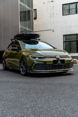 Volkswagen GTI & R-line MK8 2022 2023 2024 with Aftermarket Parts - AE Style Front Lip?Carbon Fiber?from ArmorExtend