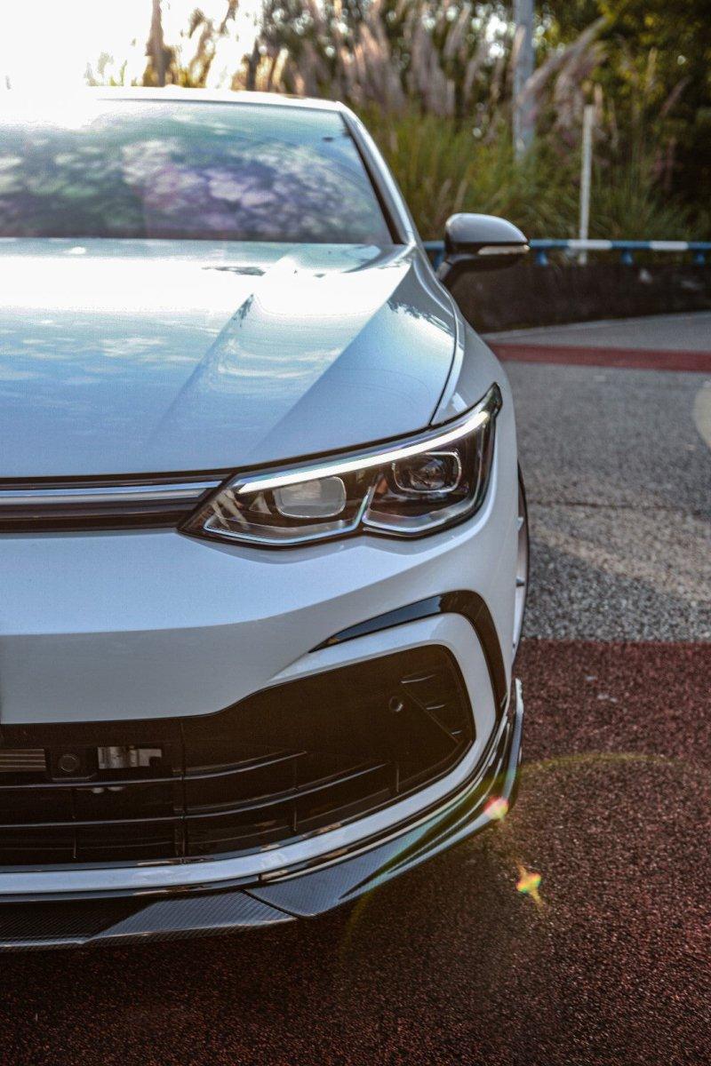 Volkswagen GTI & R-line MK8 2022 2023 2024 with Aftermarket Parts - AE Style Front Lip?Carbon Fiber?from ArmorExtend