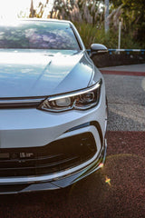 Volkswagen GTI & R-line MK8 2022 2023 2024 with Aftermarket Parts - AE Style Front Lip?Carbon Fiber?from ArmorExtend