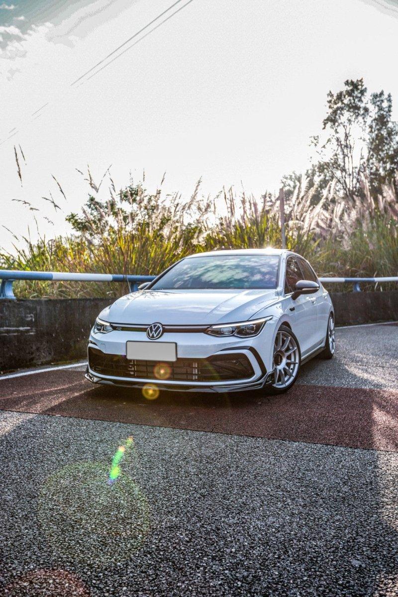 Volkswagen GTI & R-line MK8 2022 2023 2024 with Aftermarket Parts - AE Style Front Lip?Carbon Fiber?from ArmorExtend