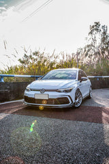 Volkswagen GTI & R-line MK8 2022 2023 2024 with Aftermarket Parts - AE Style Front Lip?Carbon Fiber?from ArmorExtend
