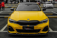 BMW 3 Series 330i M340i G20 Pre-LCI 2019 2020 2021 2022?with Aftermarket Parts - AE Style Front Lip Carbon Fiber from?ArmorExtend