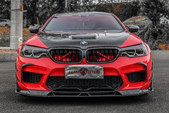 BMW M5 / M5C F90 Pre-LCI 2018 2019 2020 & M5 / M5C F90 LCI 2021 2022 2023 2024 With Aftermarket Parts - AE Lower Lip & Middle Lip?Carbon Fiber from ArmorExtend