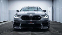 BMW M5 / M5C F90 Pre-LCI 2018 2019 2020 & M5 / M5C F90 LCI 2021 2022 2023 2024 With Aftermarket Parts - AE Lower Lip & Middle Lip?Carbon Fiber from ArmorExtend