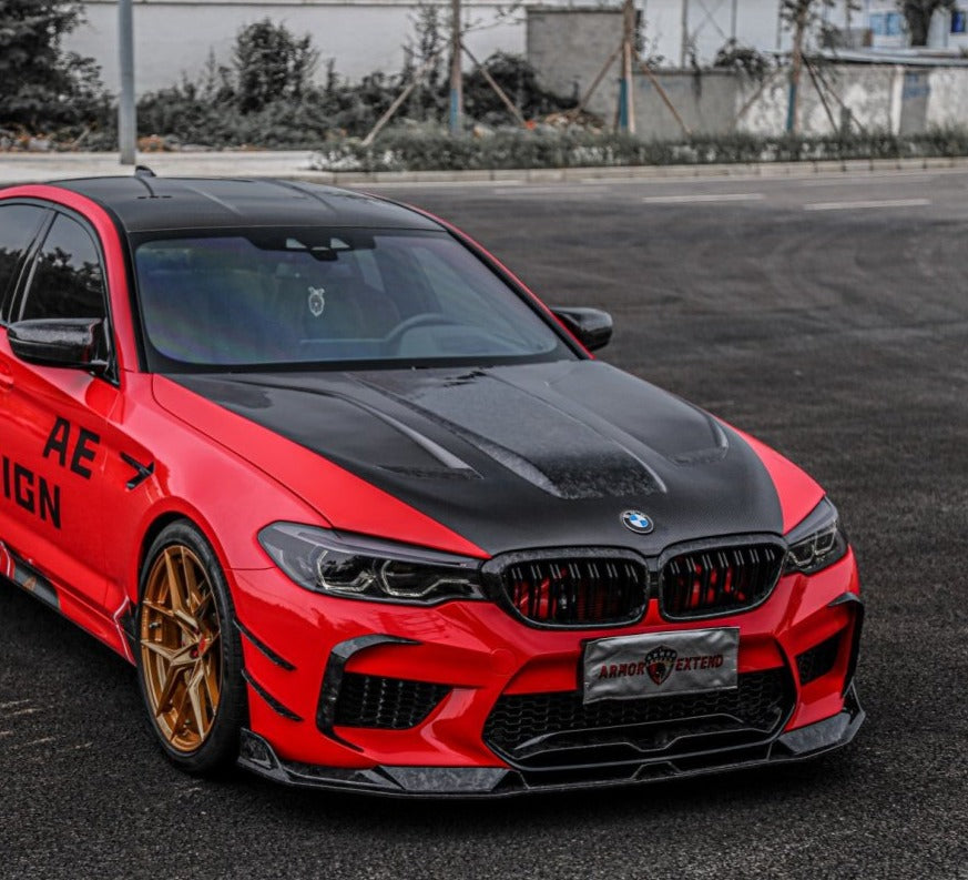 Armorextend AE Design Carbon Fiber Front Lip Splitter for BMW M5 F90 2018-ON - Performance SpeedShop