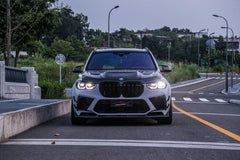 BWM X5M X5MC F95 Pre-LCI 2020 2021 2022 2023 with Aftermarket Parts - AE Style Front Lip Carbon Fiber from?ArmorExtend