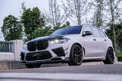 BWM X5M X5MC F95 Pre-LCI 2020 2021 2022 2023 with Aftermarket Parts - AE Style Front Lip Carbon Fiber from?ArmorExtend