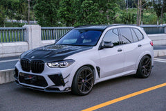 BWM X5M X5MC F95 Pre-LCI 2020 2021 2022 2023 with Aftermarket Parts - AE Style Front Lip Carbon Fiber from?ArmorExtend