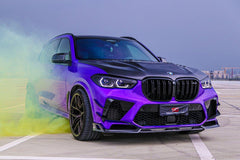 BWM X5M X5MC F95 Pre-LCI 2020 2021 2022 2023 with Aftermarket Parts - AE Style Front Lip Carbon Fiber from?ArmorExtend