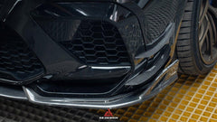 BMW X6M X6MC F96 Pre-LCI 2020 2021 2022 2023 with Aftermarket Parts - AE Style Front Lip Carbon Fiber from ArmorExtend