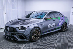 Mercedes Benz E63 W213 2021 2022 2023 2024 with Aftermarket Parts - AE Front Lip?Carbon Fiber?from ArmorExtend