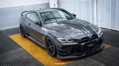 BMW M3 G80 G81 & M4 G82 G83 2021 2022 2023 2024 with Aftermarket Parts - AE?Style Hood?Carbon Fiber from ArmorExtend