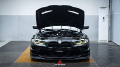 BMW M3 G80 G81 & M4 G82 G83 2021 2022 2023 2024 with Aftermarket Parts - AE?Style Hood?Carbon Fiber from ArmorExtend
