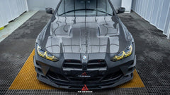 BMW M3 G80 G81 & M4 G82 G83 2021 2022 2023 2024 with Aftermarket Parts - AE?Style Hood?Carbon Fiber from ArmorExtend