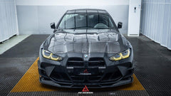 BMW M3 G80 G81 & M4 G82 G83 2021 2022 2023 2024 with Aftermarket Parts - AE?Style Hood?Carbon Fiber from ArmorExtend