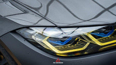 BMW M3 G80 G81 & M4 G82 G83 2021 2022 2023 2024 with Aftermarket Parts - AE?Style Hood?Carbon Fiber from ArmorExtend