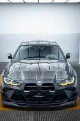 BMW M3 G80 G81 & M4 G82 G83 2021 2022 2023 2024 with Aftermarket Parts - AE?Style Hood?Carbon Fiber from ArmorExtend