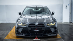 BMW M3 G80 G81 & M4 G82 G83 2021 2022 2023 2024 with Aftermarket Parts - AE?Style Hood?Carbon Fiber from ArmorExtend