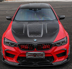 BMW 5 series M550 540 530 G30 (fits both Pre-LCI & LCI) 2017 2018 2019 2020 2021 2022 2023 2024 & M5 M5C F90 (Fits Both Pre-LCI & LCI) 2018 2019 2020 2021 2022 2023 2024 with Aftermarket Parts - AE Style?Hood Bonnet?Carbon Fiber?from?ArmorExtend