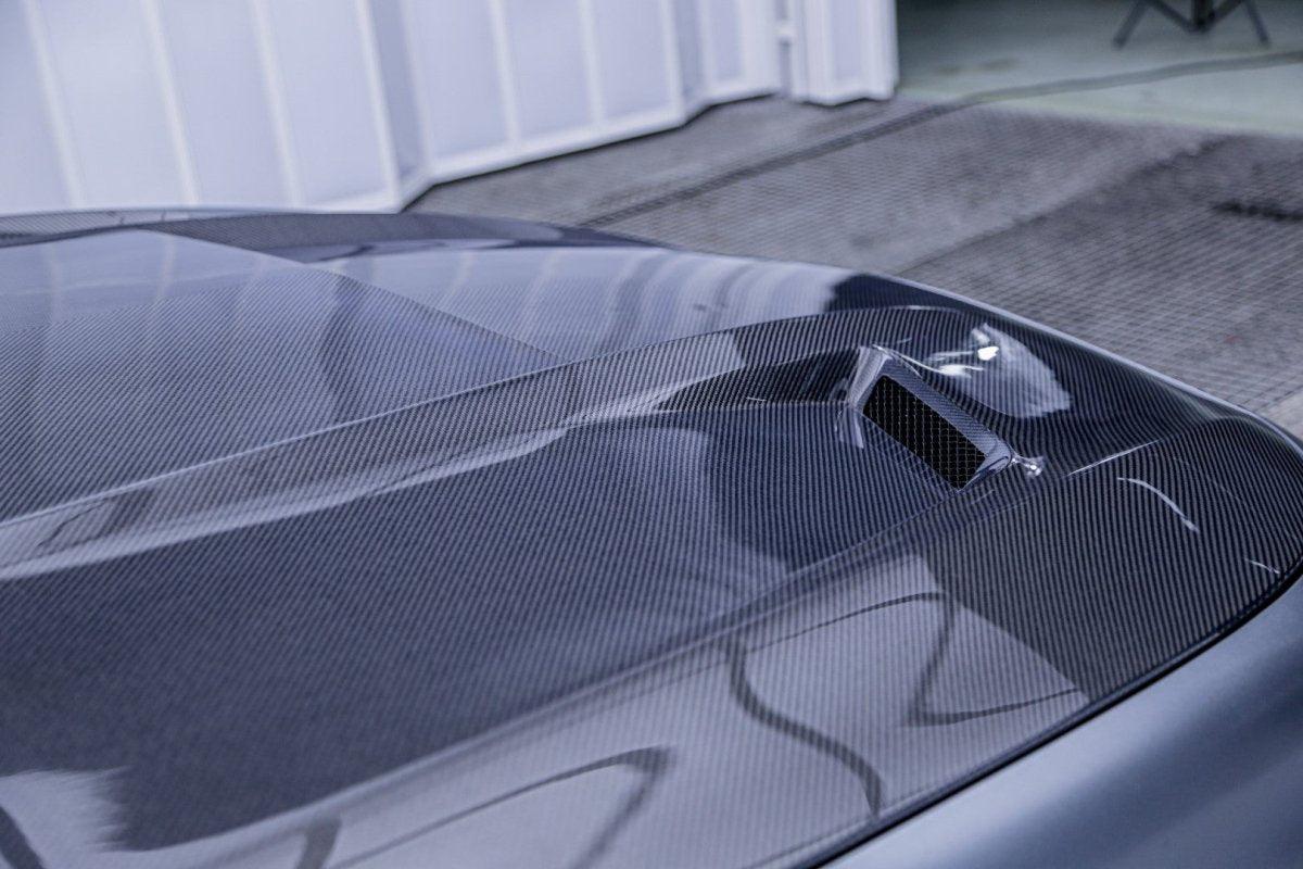 Mercedes Benz E63 E63S W213 2017 2018 2019 2020 2021 2022 2023 2024 with Aftermarket Parts - AE Hood Bonnet Carbon Fiber from ArmorExtend
