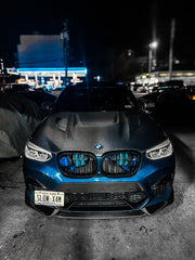 BMW X3 G01 & X3M X3MC F97 (Fits Both Pre-LCI & LCI) 2019 2020 2021 2022 2023 2024 & X4 G02 & X4M X4MC F98 (Fits Both Pre-LCI & LCI) 2019 2020 2021 2022 2023 2024 with Aftermarket Parts - AE Style Hood Bonnet?Double-sided Carbon Fiber?from ArmorExtend