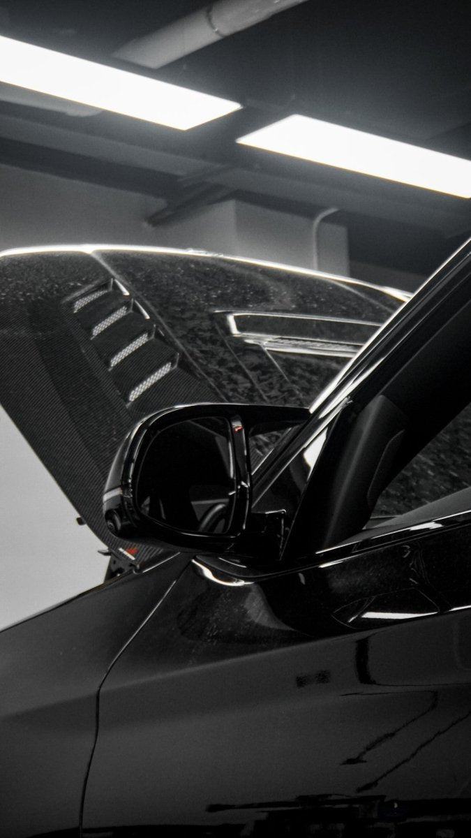 BMW X3 G01 & X3M X3MC F97 (Fits Both Pre-LCI & LCI) 2019 2020 2021 2022 2023 2024 & X4 G02 & X4M X4MC F98 (Fits Both Pre-LCI & LCI) 2019 2020 2021 2022 2023 2024 with Aftermarket Parts - AE Style Hood Bonnet?Double-sided Carbon Fiber?from ArmorExtend