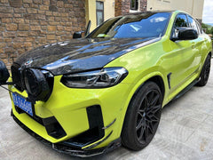 BMW X3 G01 & X3M X3MC F97 (Fits Both Pre-LCI & LCI) 2019 2020 2021 2022 2023 2024 & X4 G02 & X4M X4MC F98 (Fits Both Pre-LCI & LCI) 2019 2020 2021 2022 2023 2024 with Aftermarket Parts - AE Style Hood Bonnet?Double-sided Carbon Fiber?from ArmorExtend