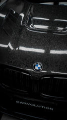 BMW X3 G01 & X3M X3MC F97 (Fits Both Pre-LCI & LCI) 2019 2020 2021 2022 2023 2024 & X4 G02 & X4M X4MC F98 (Fits Both Pre-LCI & LCI) 2019 2020 2021 2022 2023 2024 with Aftermarket Parts - AE Style Hood Bonnet?Double-sided Carbon Fiber?from ArmorExtend