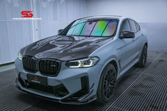 BMW X3 G01 & X3M X3MC F97 (Fits Both Pre-LCI & LCI) 2019 2020 2021 2022 2023 2024 & X4 G02 & X4M X4MC F98 (Fits Both Pre-LCI & LCI) 2019 2020 2021 2022 2023 2024 with Aftermarket Parts - AE Style Hood Bonnet?Double-sided Carbon Fiber?from ArmorExtend