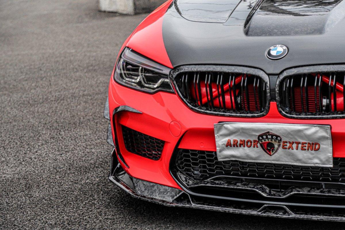 BMW M5/M5C F90 Pre-LCI 2018 2019 2020 with Aftermarket Parts - AE Intake Vent Cover?Carbon Fiber?from ArmorExtend