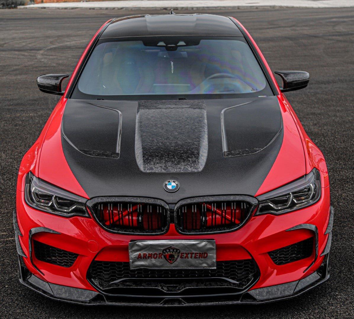 BMW M5/M5C F90 Pre-LCI 2018 2019 2020 with Aftermarket Parts - AE Intake Vent Cover?Carbon Fiber?from ArmorExtend