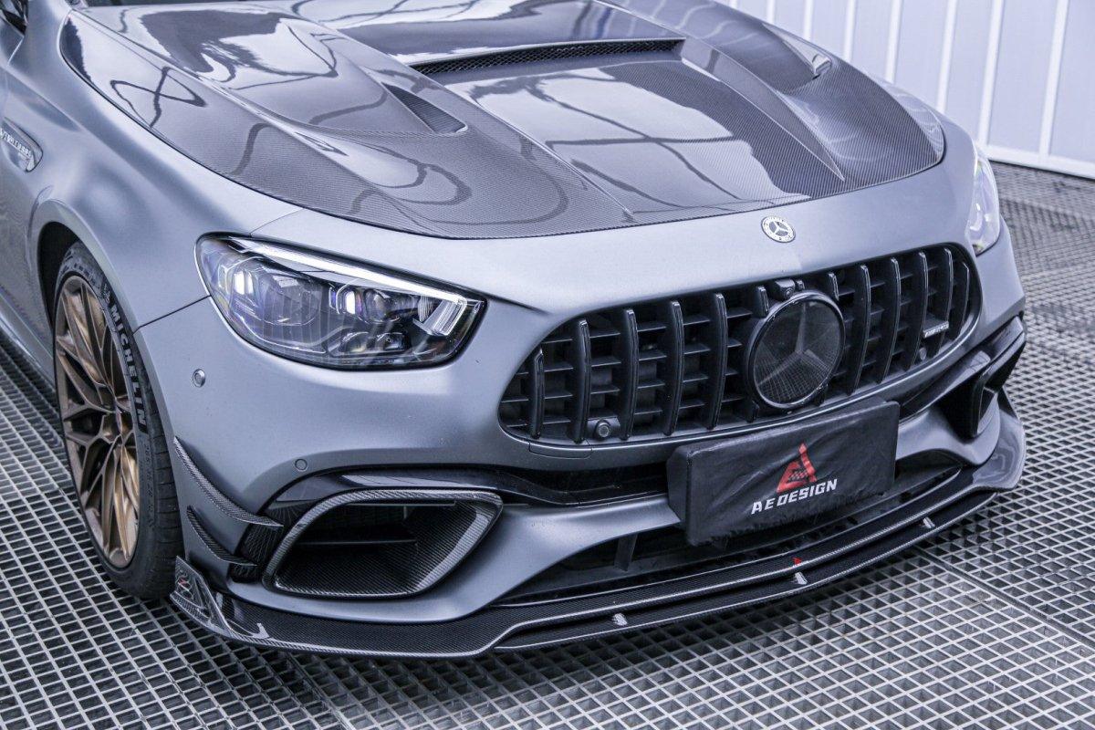 Mercedes Benz E63 E63S W213 2021 2022 2023 2024 with Aftermarket Parts - AE Style Intake Vent Cover Carbon Fiber?from ArmorExtend