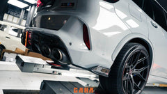 BMW X5M X5MC F95 & X6M X6MC F96 (Fits Both Pre-LCI & LCI) 2020 2021 2022 2023 2024 With Aftermarket Parts - AE V2 Style Rear Diffuser & Canards Carbon Fiber from ArmorExtend