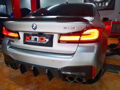 BMW M5/M5C F90 (Fits Both Pre-LCI & LCI) 2018 2019 2020 2021 2022 2023 2024?& 5 Series G30 540i (With M-Package Bumper) M550i (Fits Both Pre-LCI & LCI) 2017 2018 2019 2020 2021 2022 2023 2024 with Aftermarket Parts - AE Rear Diffuser?Carbon Fiber from ?ArmorExtend
