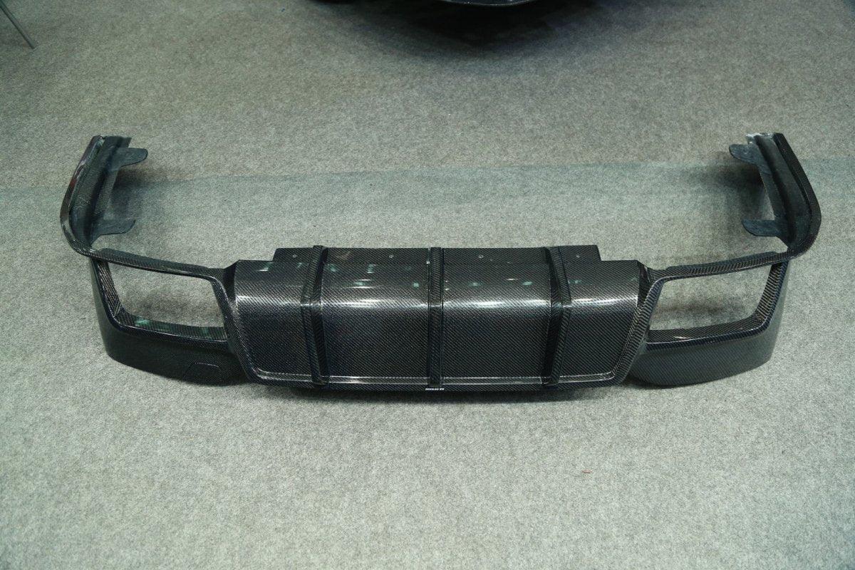 BMW M5/M5C F90 (Fits Both Pre-LCI & LCI) 2018 2019 2020 2021 2022 2023 2024?& 5 Series G30 540i (With M-Package Bumper) M550i (Fits Both Pre-LCI & LCI) 2017 2018 2019 2020 2021 2022 2023 2024 with Aftermarket Parts - AE Rear Diffuser?Carbon Fiber from ?ArmorExtend