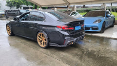 BMW M5/M5C F90 (Fits Both Pre-LCI & LCI) 2018 2019 2020 2021 2022 2023 2024?& 5 Series G30 540i (With M-Package Bumper) M550i (Fits Both Pre-LCI & LCI) 2017 2018 2019 2020 2021 2022 2023 2024 with Aftermarket Parts - AE Rear Diffuser?Carbon Fiber from ?ArmorExtend