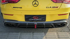 Mercedes Benz CLA45 CLA45S C118 2020 2021 2022 2023 2024 & CLA35 C118 2020 2021 2022 2023 2024 & CLA250 (With Sport Package Bumper) C118 2020 2021 2022 2023 2024 with Aftermarket Parts - AE Rear Diffuser?Carbon Fiber?from ?ArmorExtend