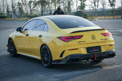 Mercedes Benz CLA45 CLA45S C118 2020 2021 2022 2023 2024 & CLA35 C118 2020 2021 2022 2023 2024 & CLA250 (With Sport Package Bumper) C118 2020 2021 2022 2023 2024 with Aftermarket Parts - AE Rear Diffuser?Carbon Fiber?from ?ArmorExtend