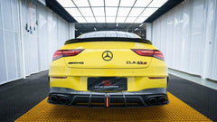 Mercedes Benz CLA45 CLA45S C118 2020 2021 2022 2023 2024 & CLA35 C118 2020 2021 2022 2023 2024 & CLA250 (With Sport Package Bumper) C118 2020 2021 2022 2023 2024 with Aftermarket Parts - AE Rear Diffuser?Carbon Fiber?from ?ArmorExtend