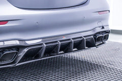 Mercedes Benz E-Class E350 E450 (with sport package bumper) W213 Facelift 2020 2021 2022 2023 2024 & E53 E63/S W213 Facelift 2020 2021 2022 2023 2024 with Aftermarket Parts - AE Rear Diffuser?Carbon Fiber?from?ArmorExtend