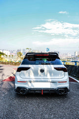 Volkswagen GTI & R-line MK8 2022 2023 2024 with Aftermarket Parts - AE Rear Diffuser?Carbon Fiber?from?ArmorExtend