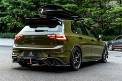 Volkswagen GTI & R-line MK8 2022 2023 2024 with Aftermarket Parts - AE Rear Diffuser?Carbon Fiber?from?ArmorExtend