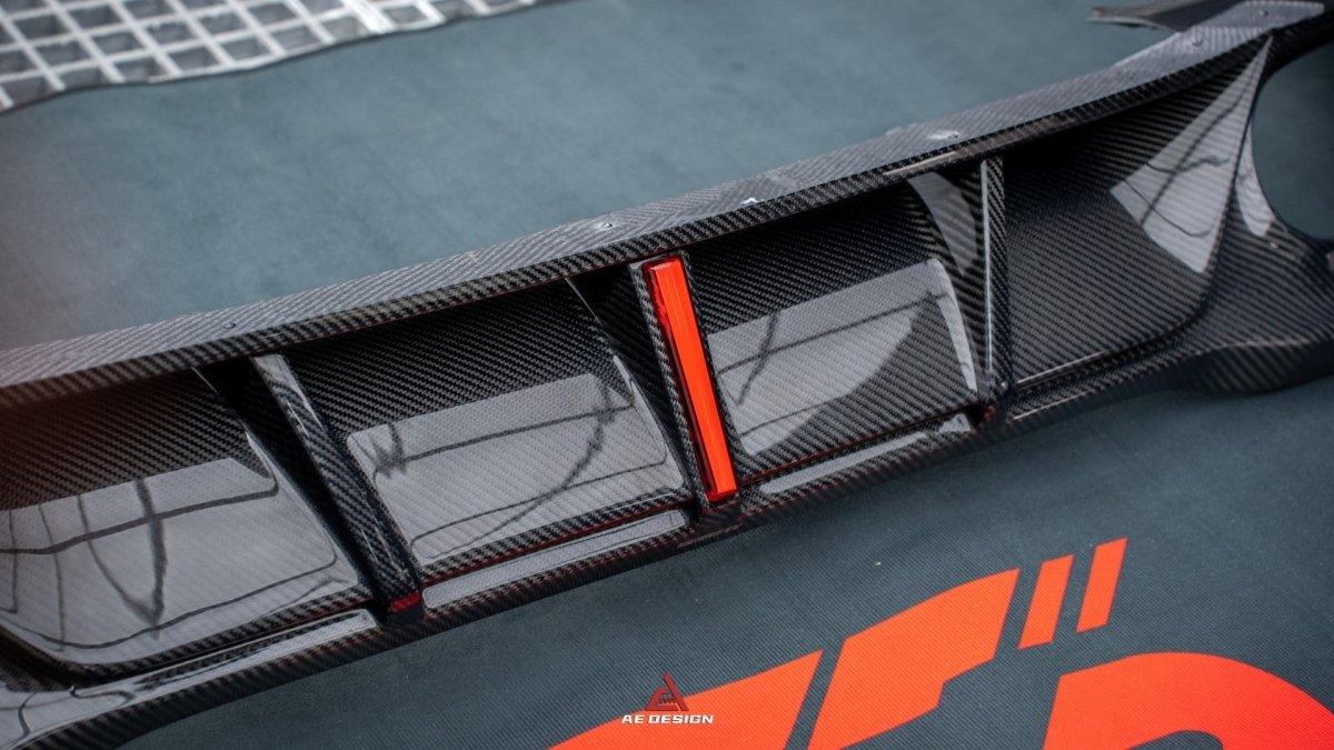 Mercedes Benz A-Class A45/A35/A250/A220 W177 2019 2020 2021 2022 2023 2024 with Aftermarket Parts - AE Style Rear Diffuser Carbon Fiber from ArmorExtend