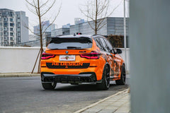 BMW X3M X3MC F97 (Fits Both Pre-LCI & LCI) 2019 2020 2021 2022 2023 2024 with Aftermarket Parts - AE V1 Style Rear Diffuser?Carbon Fiber from?ArmorExtend