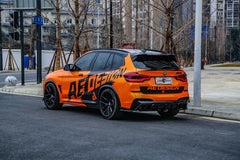 BMW X3M X3MC F97 (Fits Both Pre-LCI & LCI) 2019 2020 2021 2022 2023 2024 with Aftermarket Parts - AE V1 Style Rear Diffuser?Carbon Fiber from?ArmorExtend