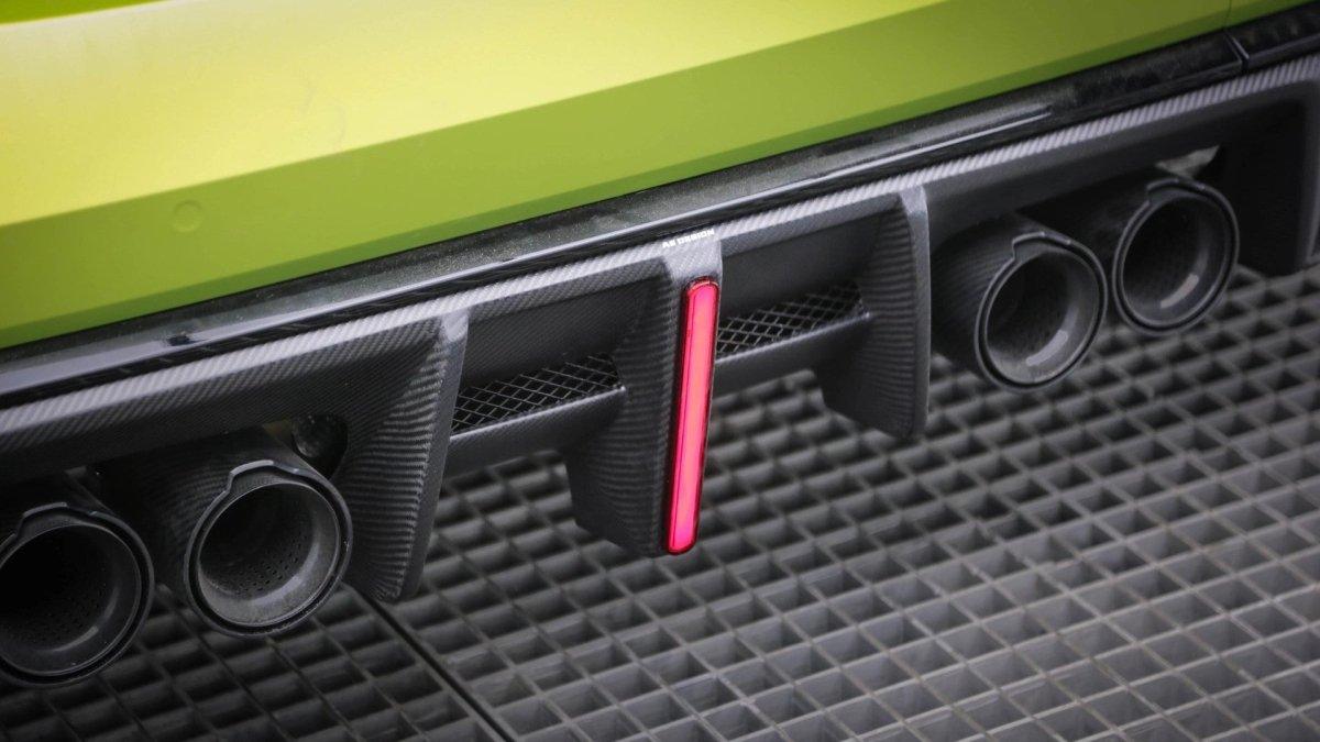 BMW M3 G80 G81 2021 2022 2023 2024 & M4 G82 G83 2021 2022 2023 2024 with Aftermarket Parts - AE V2 Style?Rear Diffuser & Canards Carbon Fiber from ?ArmorExtend